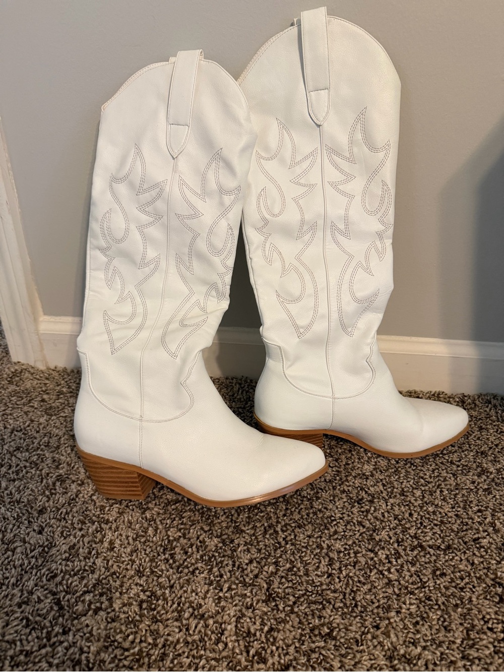 Billini White Over-the-Knee Western Boots